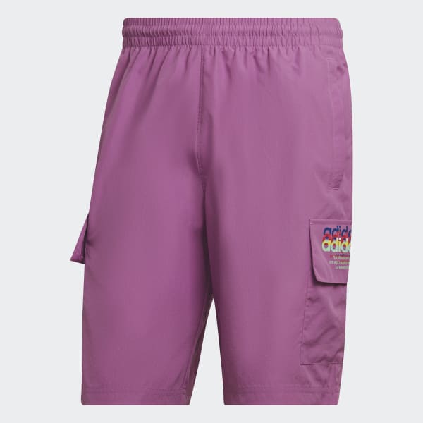 Paars Hyperreal Cargo Short TP824