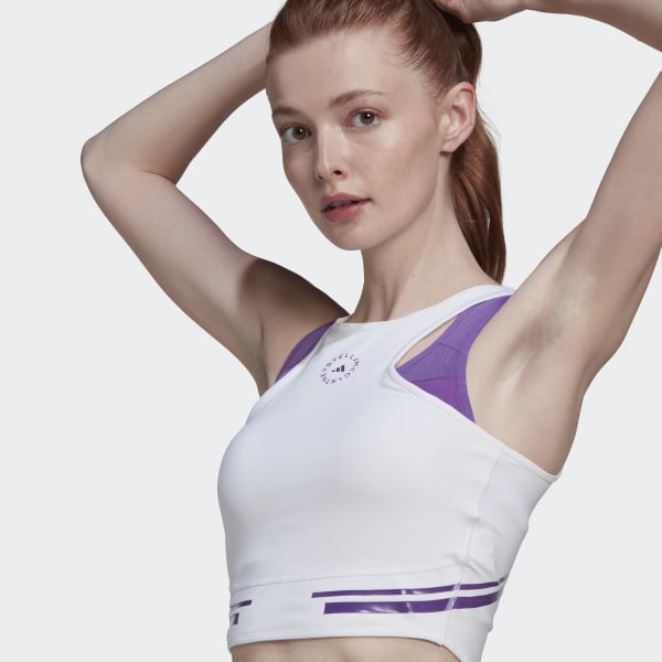 Vit adidas by Stella McCartney TruePace Crop Top HEAT.RDY CL389