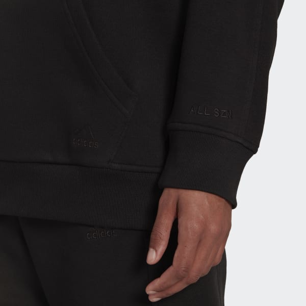 Czerń ALL SZN Fleece Boyfriend Hoodie
