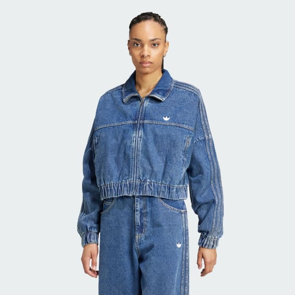 adidas Premium Essentials Denim Track Top Multicolor adidas Malaysia