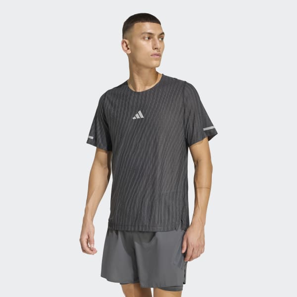 adidas ADI365 Climacool+ Engineered T-Shirt - Black | Free