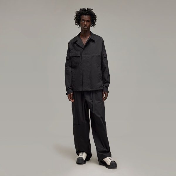 Black Y-3 Field Shirt Jacket