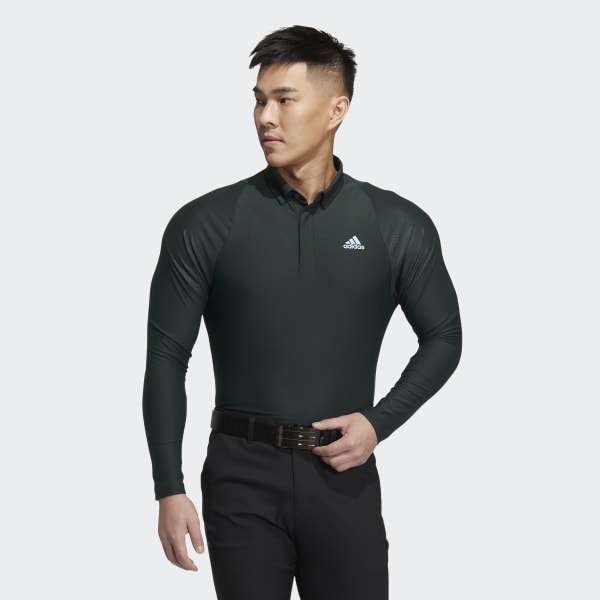Green 스트레치 긴팔 폴로 셔츠