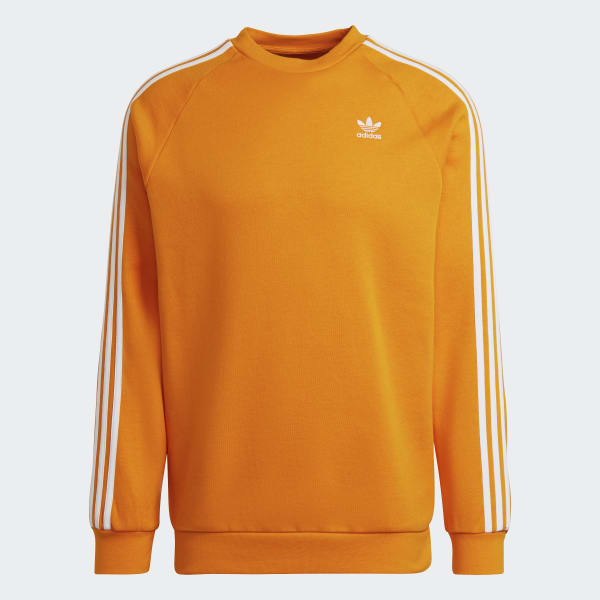 adidas Sudadera Adicolor Classics 3 Franjas Cuello Redondo - Naranja ...