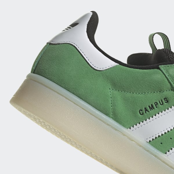 Green adidas campus sneakers hot sale