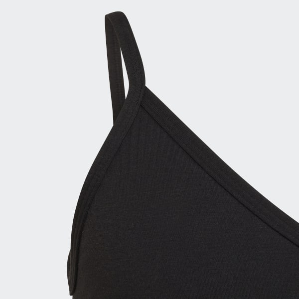 Sort Purebare Light Support Cotton bh