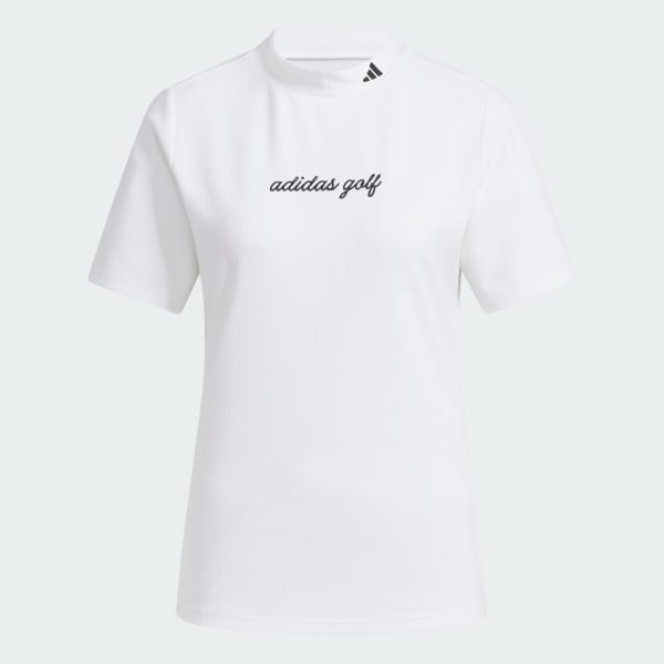 ホワイト クライマクール モックネック 半袖シャツ