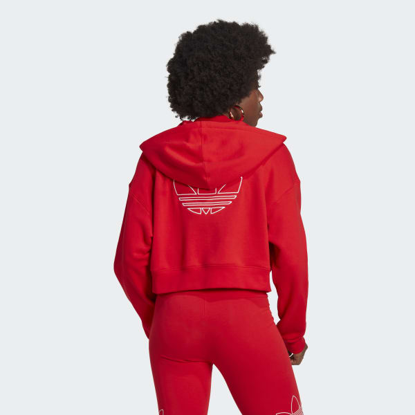 totaal Verleden uitlaat adidas Hoodie - Rood | adidas Officiële Shop