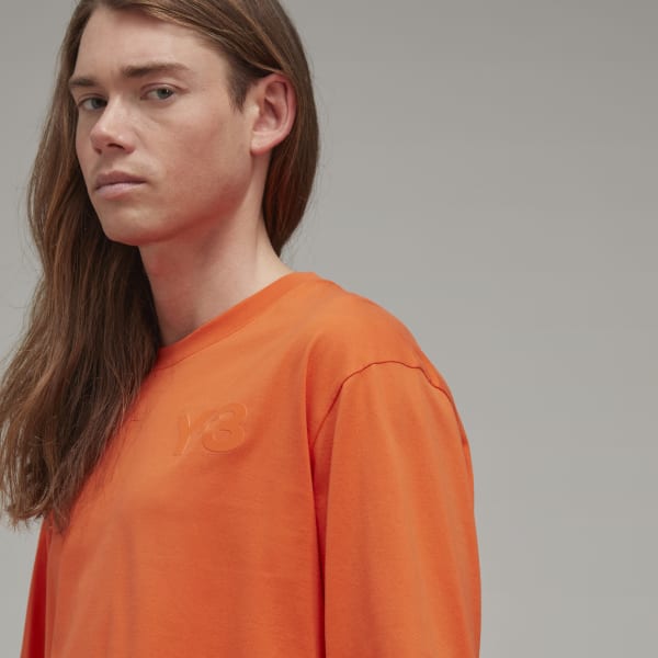Orange Y-3 Classic Chest Logo Tee HBO65