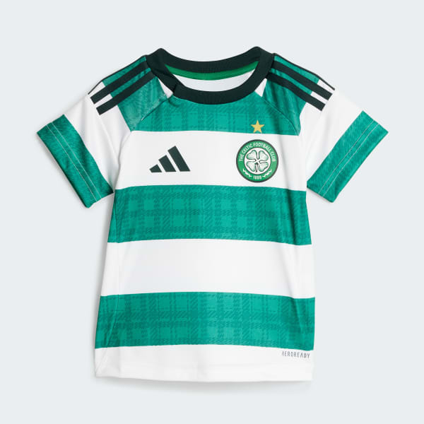 Blanc Tenue domicile bébé Celtic FC 25/26 pour enfants