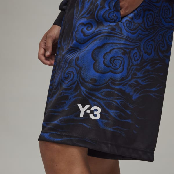 adidas Y-3 JFA Graphic Shorts - Black | Free Shipping with adiClub