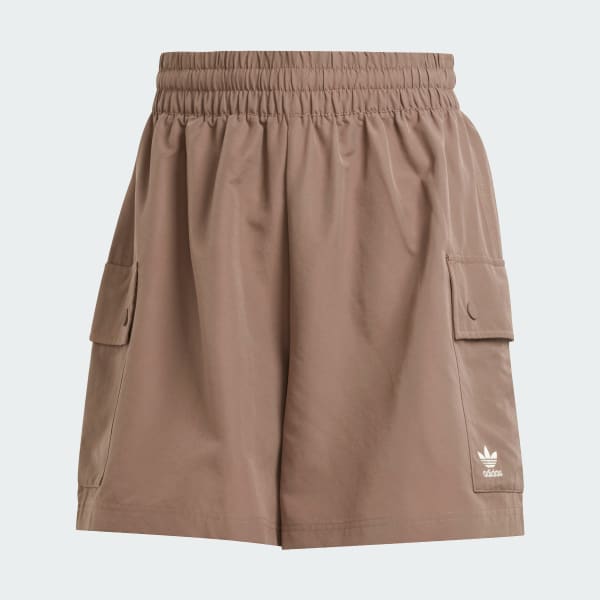 Marron Shorts Cargo Essentials Tejidos Pretina Alta