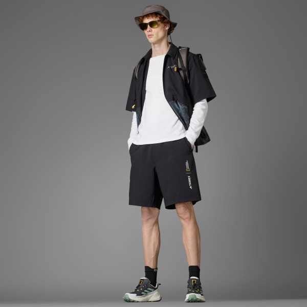 Hitam Celana Pendek adidas National Geographic WIND.RDY