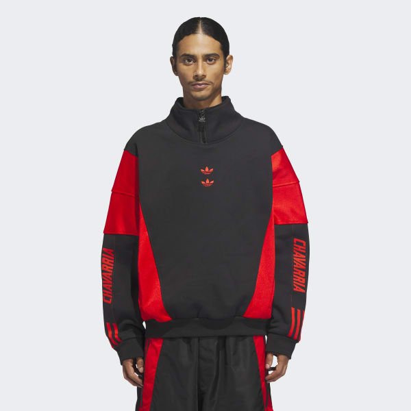 adidas CHAVARRIA WATSONVILLE MOCKNECK Sweater - Black | Free