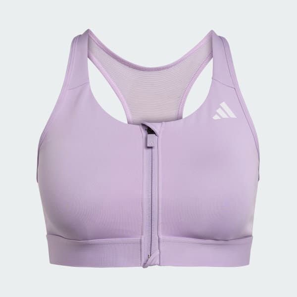 Purple PrimeLiftreact Training Medium Support Zip Bra