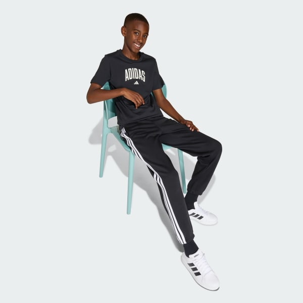 Negro polo Universitario Graphic para Niños