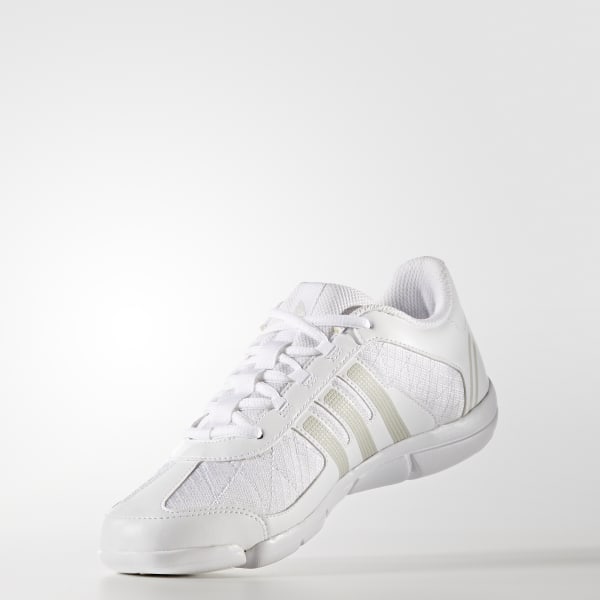white adidas cheer shoes