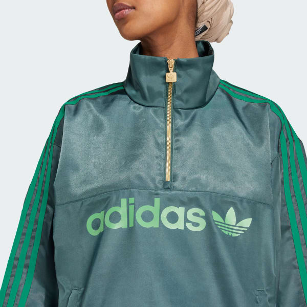 ◆adidas◆ Satin Windbreaker Midgreen IZ0246 adidas Satin Windbreaker - Green | adidas New Zealand