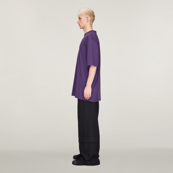 adidas Y-3 Boxy Short Sleeve Tee - Purple | Free Shipping