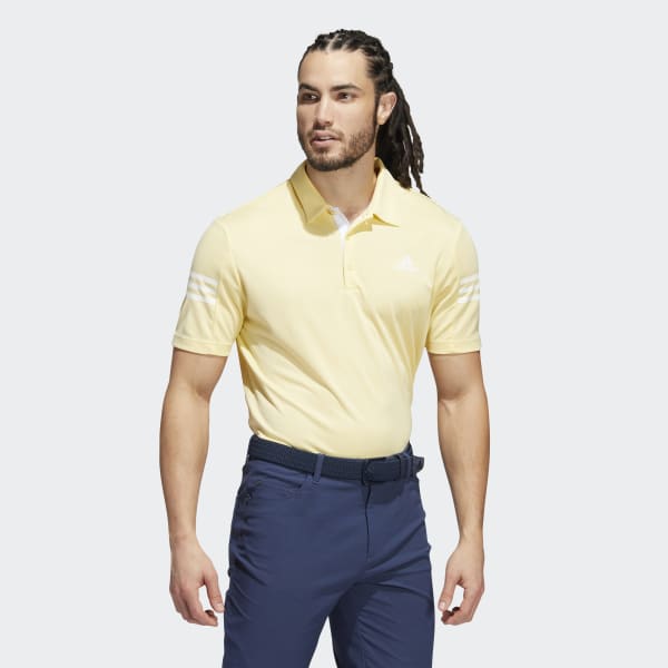Yellow 3-Stripes Polo Shirt RK545
