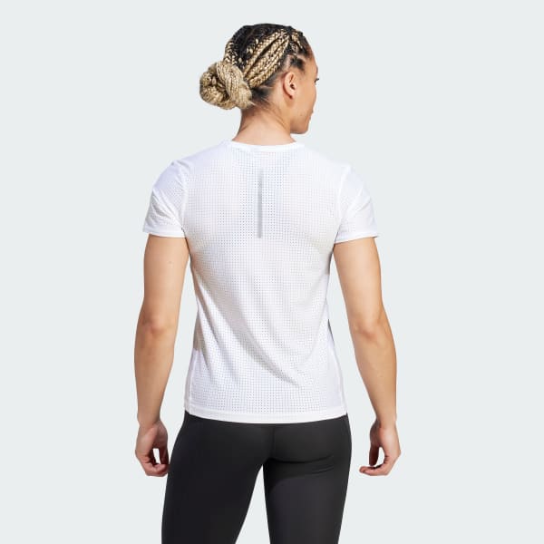 Blanco Remera de Running Fast