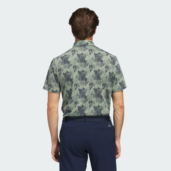 Green Go-To Printed Polo Shirt