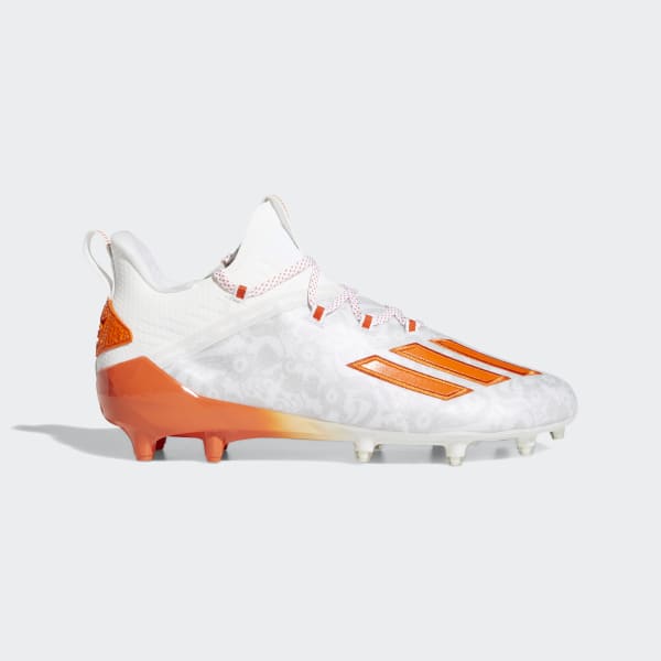 adidas white and orange football boots