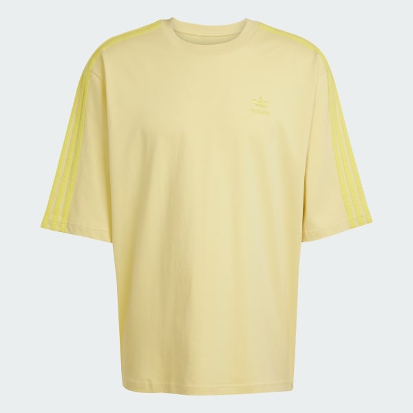 สีเหลือง เสื้อยืดทรงโอเวอร์ไซส์ Adicolor