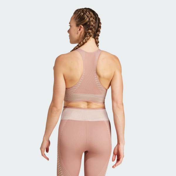 Pink AEROKNIT Training Light Support bh