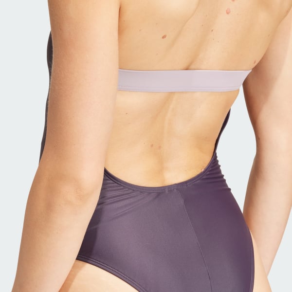 adidas Sportswear Colorblock Swimsuit Purple adidas UK