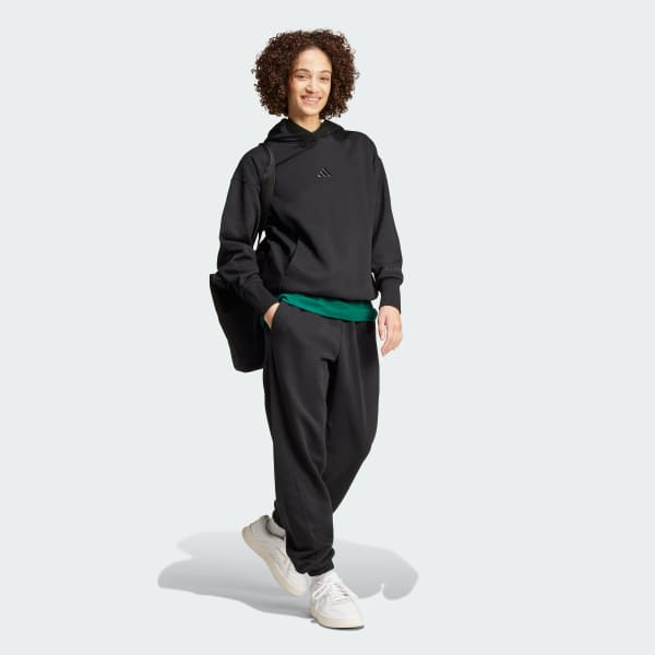 Negro Pantalón ALL SZN Holgado Tela Fleece
