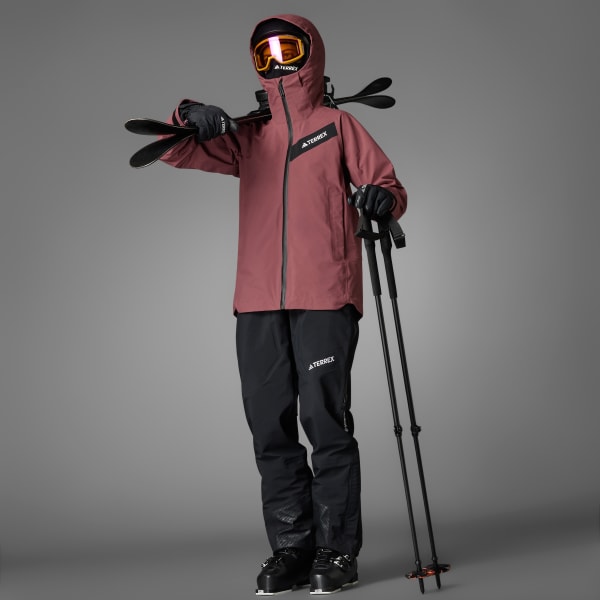 Bordowy Kurtka Terrex Techrock 3L Gore-Tex C-Knit