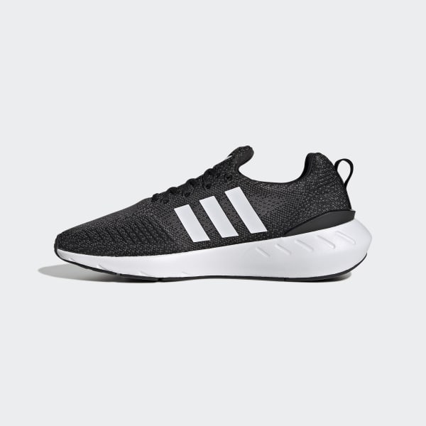 Adidas black swift run shoes top