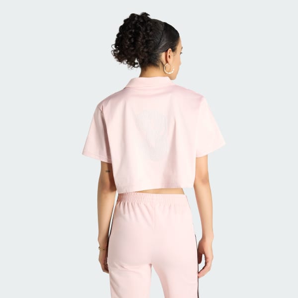 Pink PEARL JACQUARD SHORT SLEEVES JERSEY