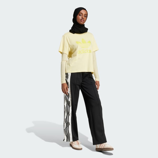 Yellow Adicolor Trefoil Boxy Tee