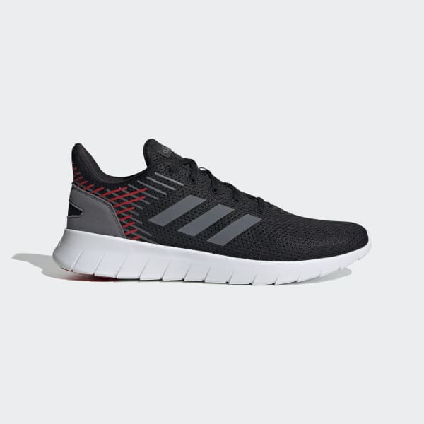 scarpe adidas nere con strisce bianche