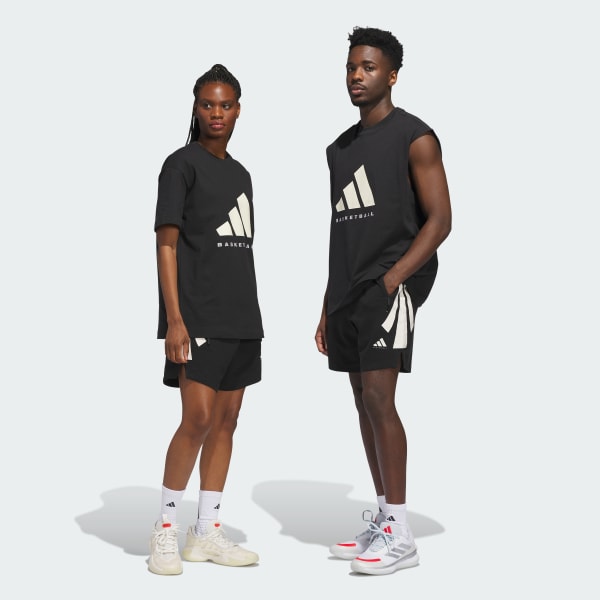 Noir Short spacer adidas Basketball (Non genré)