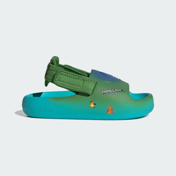 Multi Chanclas para niños Adifom Adilette X Minecraft