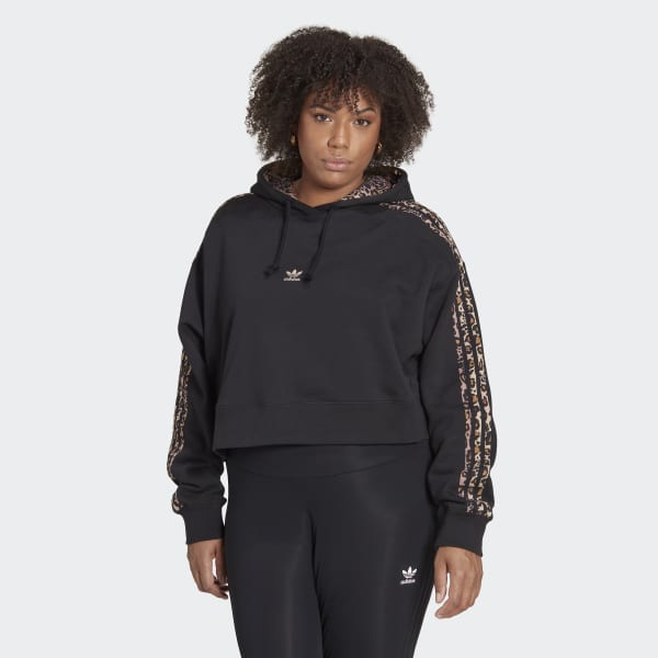 Svart Hoodie Logo (Plus Size) WU176