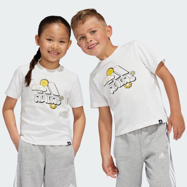White Graphic Tee Kids