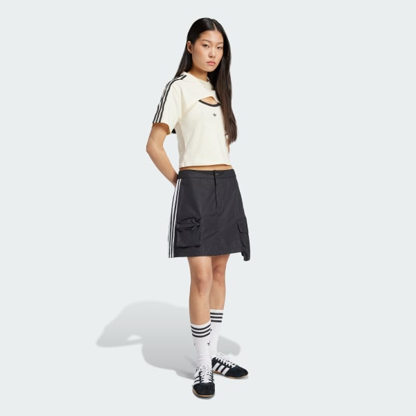 White Cutout Cali Tee