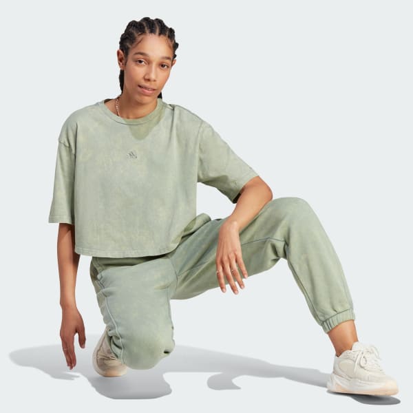 Green adidas | Switzerland - Tee Washed Fleece adidas SZN ALL