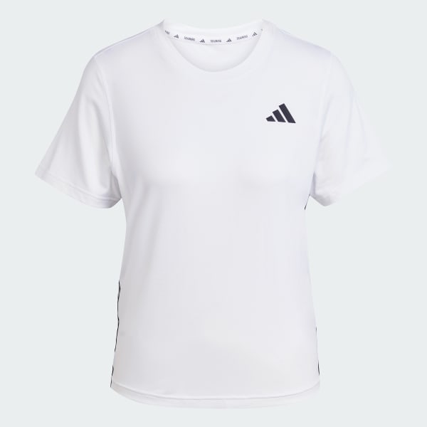 White Train Essentials 3-Stripes Workout Tee