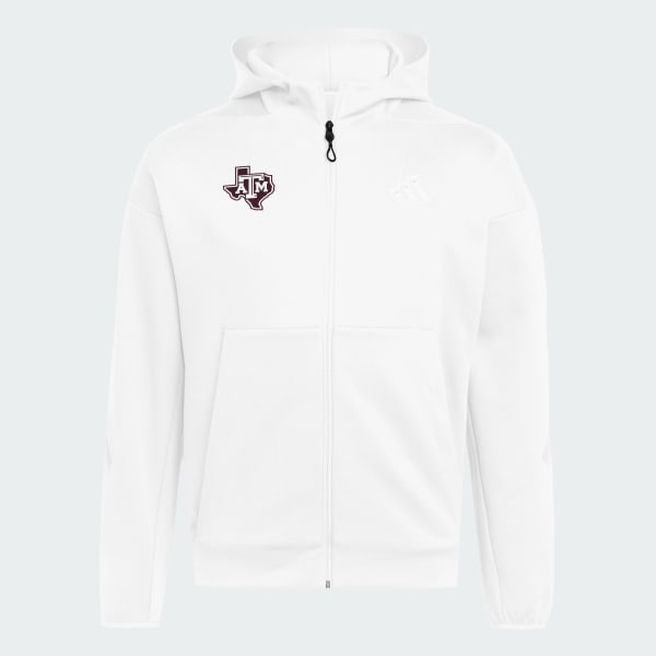 adidas MENS ZNE HOODY Sweatshirt - White | Free Shipping with adiClub
