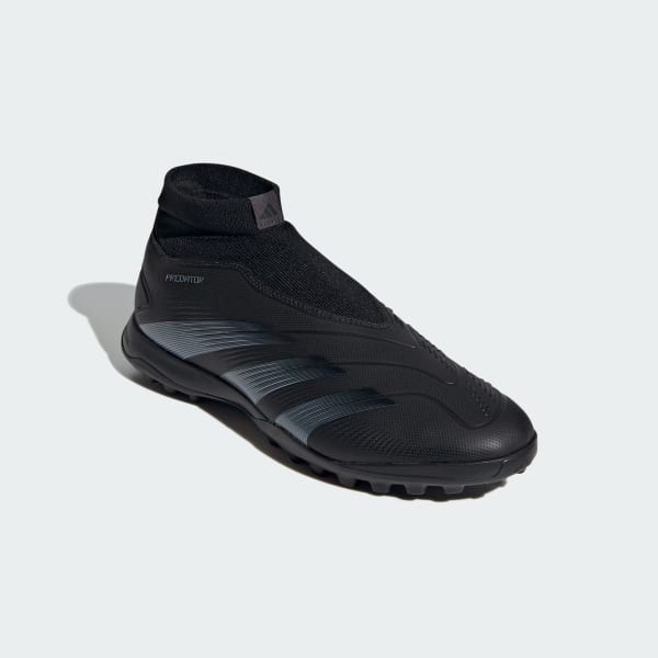 Black Predator 24 League Laceless Turf Boots