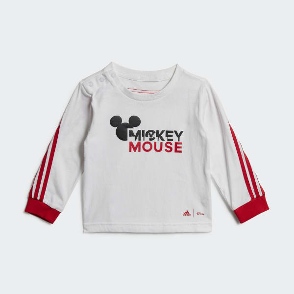 White adidas x Disney Mickey Mouse Bodysuit Set