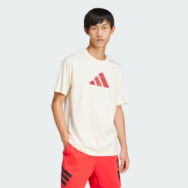 สีขาว เสื้อยืดพิมพ์ลาย Future Icons