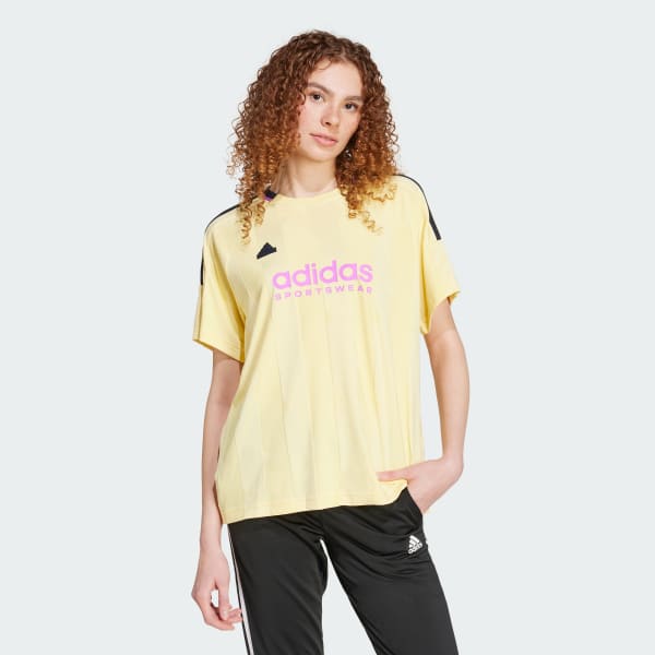 Tiro Cut 3 Stripes Jacquard Boyfriend Tee