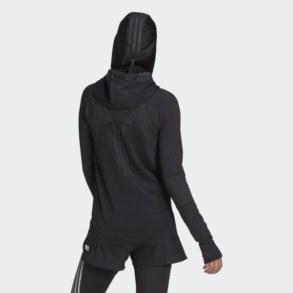 Black X-City Running Knit Long Sleeve Sweatshirt TT565