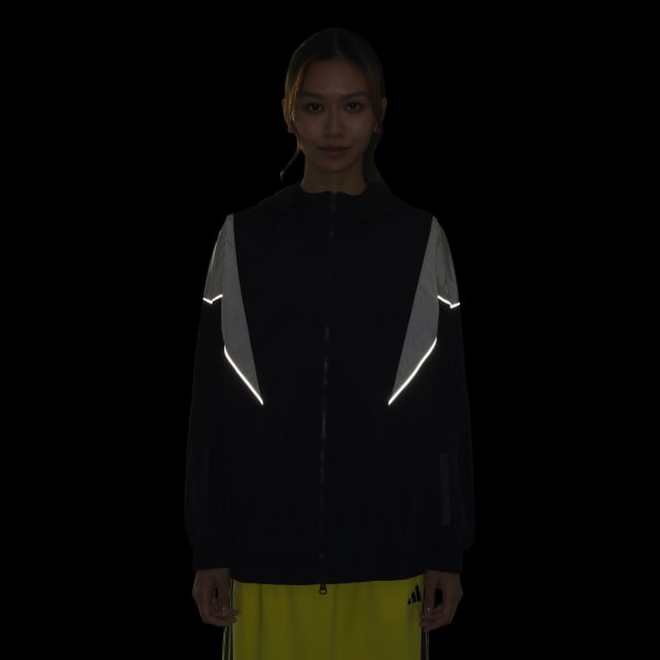 ブラック BYS スリーストライプス ウーブン 軽量ジャケット